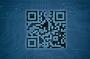 blue qr code