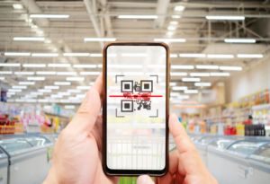 supermarket qr code phone